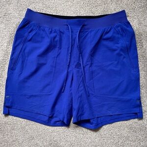 Mens Lululemon LTT Licensed To Train 7” Shorts Size XL Linerless EUC